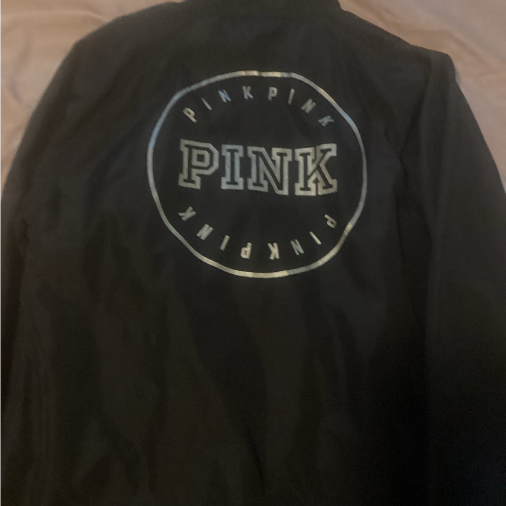 PINK Victoria's Secret Black Logo Jacket